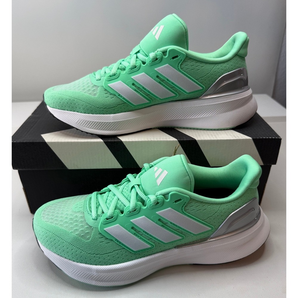 Adidas Ultrarun 5 Running Shoes Spark Green White‎ JQ6950 Womens 6.5 NEW